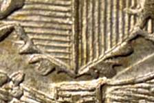 Close-up of a stone carving

Description automatically generated